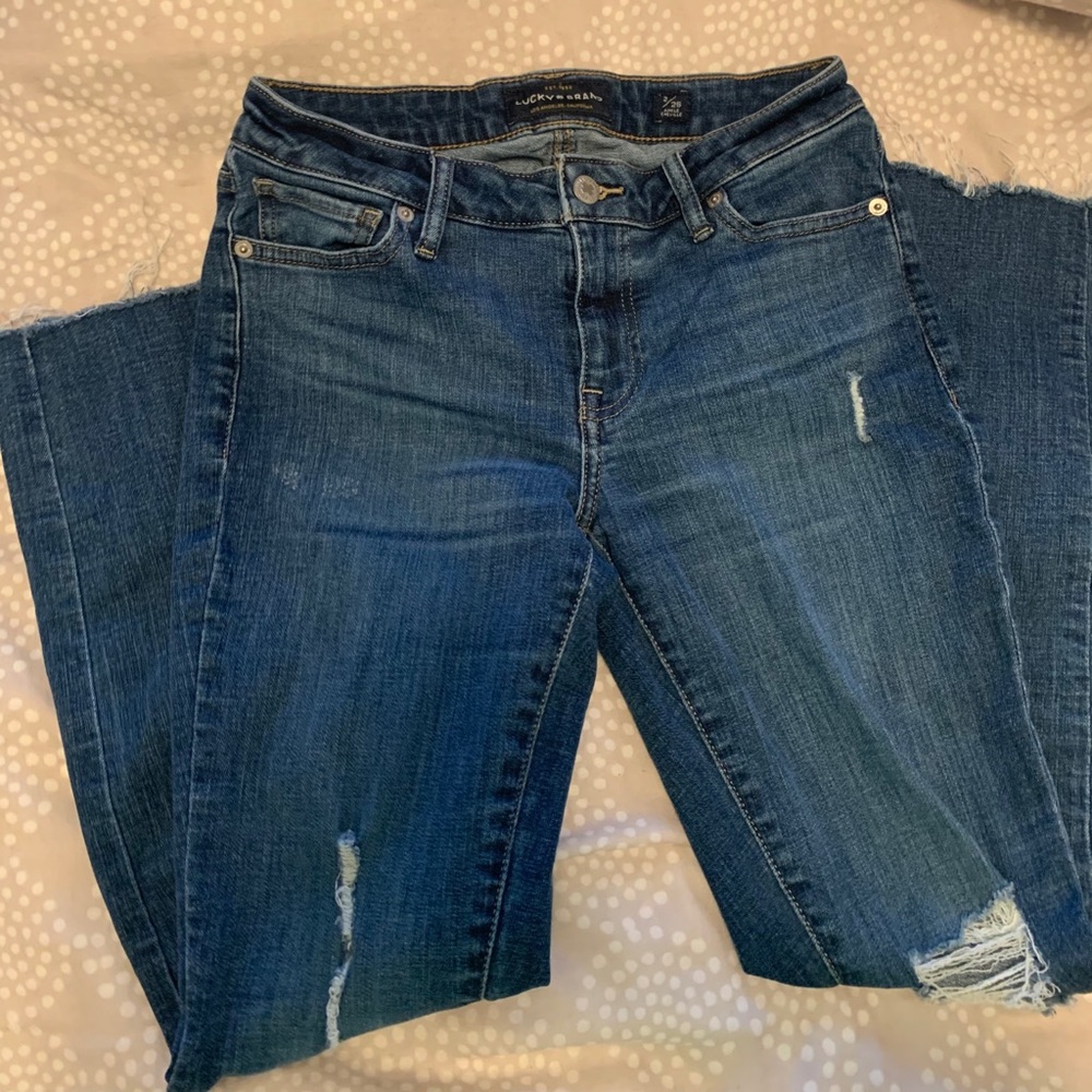 Lucky distressed skinny jean